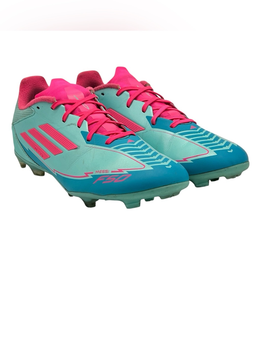Adidas Messi F50 League Aqua Mens Size 10 Soccer Cleats IH0928 - Picture 7 of 12